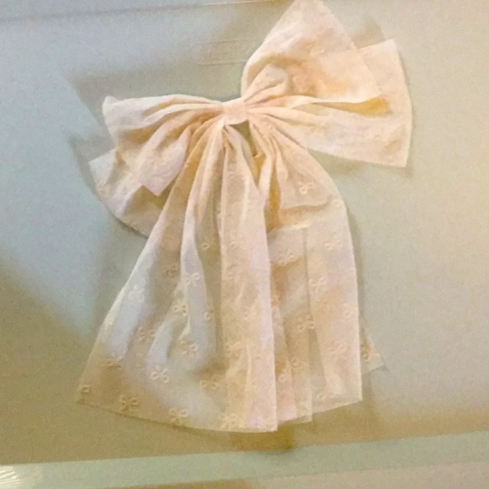 Fabric hair ribbon